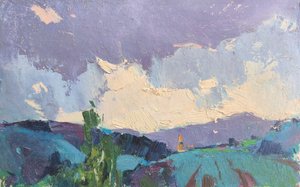 ドラマチックな山々の空 作： 