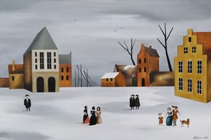 冬の村の集い 作： 