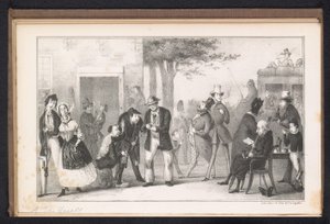 ライデン学生暦の漫画、1843 ニコチアン ハーブ (オブジェクトのタイトル) 作： Alexander Ver Huell