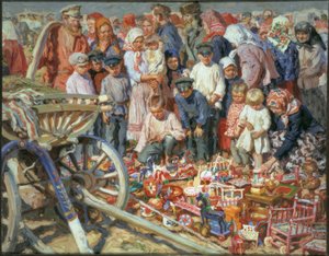 フェアでのおもちゃの売り手 作： Alexander Viktorowitsch Morawow