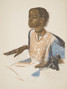アフリカのデッサンと絵画のフィレットボルノウ（フォートラミー）は、シトロエンセンターアフリカ遠征の2番目のミッション、ハートアウドゥアンデュブイユのパブで実行されました。パリ、1927