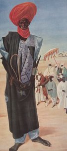 シトロエンセンターアフリカ遠征の第2ミッションハートアウドの間に処刑されたアフリカデッサンと絵画のスルタンセリウサデマラディのライダーのリーダー、マジェマ 作： Alexander Yakovlev