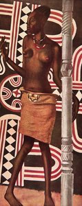 アフリカのデッサンと絵画のモレンデ、ラマングベトゥは、シトロエンセンターアフリカ遠征、2度目のハートオードウィンデュブレイユミッション、パブで実行されました。パリ、1927 作： Alexander Yakovlev