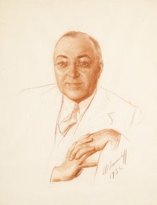 ボリス・アレクサンドロヴィッチ・バフメテフの肖像1880-1951、1935 作： Alexander Yevgenyevich Yakovlev