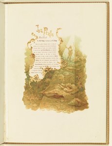 マリウス・プティパとリッカルド・ドリゴによるバレエ「ラ・パール」のプログラム、1896年。 作： Alexander von Hohen