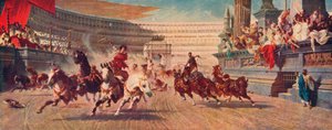 ローマ戦車レース、c1882。 作： Alexander von Wagner