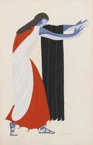 演劇のためのコスチュームデザイン、AeschylusによるThe Seven Against Thebes、1925年