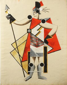 演劇のための衣装デザインThe Invisible Lady、1924 作： Alexandra Alexandrowna Exter