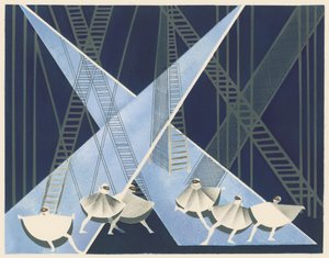 Décors de Théâtre のポートフォリオからの風光明媚なデザイン、1930 年。