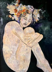 瞑想する裸婦 作： 