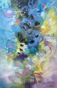 夢のようなパステルカラーの花