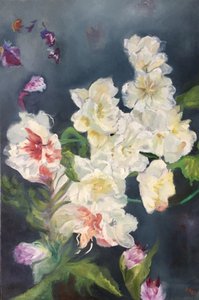 柔らかな白い花