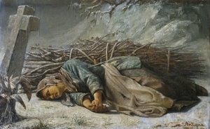 貧しい女、1857 作： Alexandre Antigna