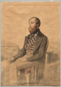 アルフレッド・ド・ミュセット（1810-1857）の肖像 作： Alexandre Bida