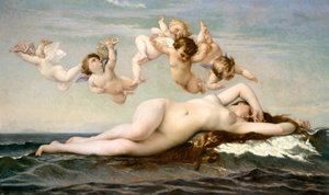 ヴィーナスの誕生、1875年。 作： Alexandre Cabanel