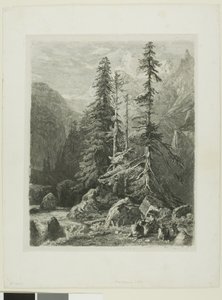 アルプスの風景 作： Alexandre Calame