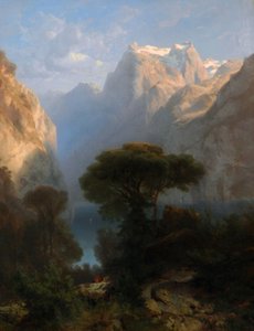 ドイツ語：ルツェルン湖のヴィアヴァルトシュテッター・ゼー（1853年） 作： アレクサンドル・カラメ