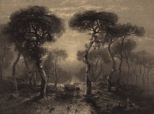 木のある風景 作： Alexandre Calame