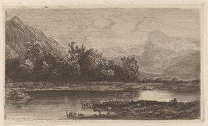山の湖 作： Alexandre Calame