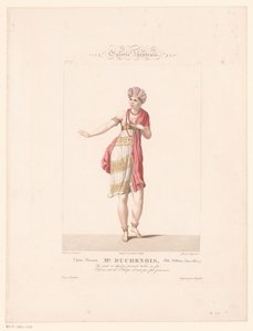 Portret van mevrouw Duchenois in de rol van Alzire Mlle Duchenois。 Rôle d