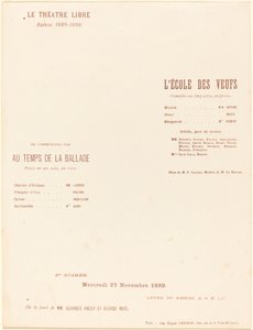 男やもめのための学校。 バラードの頃 作： Alexandre Charpentier