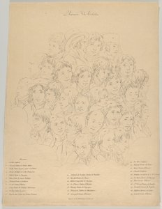 アーティストの集まり、1804年。 作： Alexandre Clément