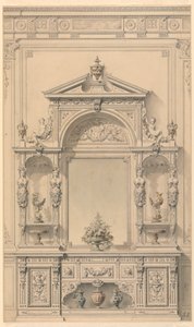 廊下家具のデザイン 作： Alexandre Eugène Prignot