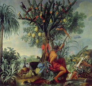 インディアンハンター、1740年 作： Alexandre Francois Desportes