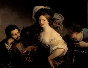 若い遊女、1821年 作： Alexandre Francois Xavier Sigalon