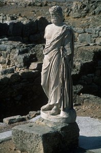 スペイン、カタルーニャ州、ラ・エスカラ、ギリシャのアンプリアス、アスクレピオスの銅像 作： Nicolas Toussaint Charlet