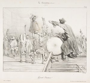 Grands Sauteurs！、ラカリカチュア、1823年から60年。 作： Alexandre Gabriel Decamps