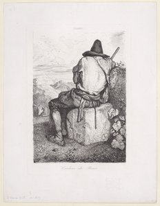 豚飼い、1843年。 作： Alexandre Gabriel Decamps