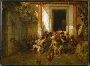 トルコの学校の遠足 - トルコの学校 ... 作： Alexandre Gabriel Decamps