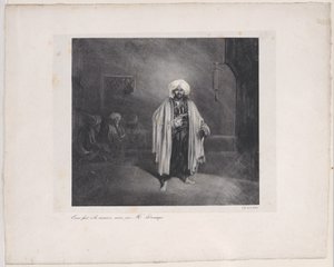 立つトルコ人、1831年。 作： Alexandre Gabriel Decamps