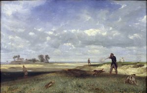 狩り、1847 作： Alexandre Gabriel Decamps