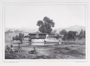 トルコのバラック、1823-60。 作： Alexandre Gabriel Decamps