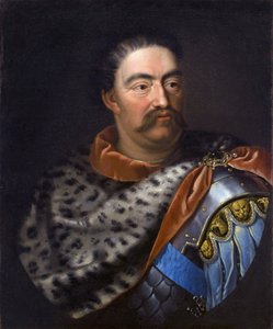 「ジャン3世ソビエスキの肖像（1629-1696）ロイ・ド・ポローニュ」17世紀 - ポーランド王、リトアニア大公ジョン3世ソビエスキ（1629-1696）の肖像 - トリキウス、ヤン（1620～1692年頃） -c。 1680 - キャンバスに油彩 - 75x62 cm - ヴィラヌフ宮殿博物館 作： Alexandre Jan Tricius