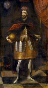 キングブワディスワフ2世の肖像画。ジャジェロ、1677年 作： Alexandre Jan Tricius