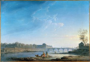 ケ・デ・チュイルリー、ポン・ロワイヤル、グルヌイエール、1780年頃（油彩・カンヴァス） 作： Alexandre Jean Noel