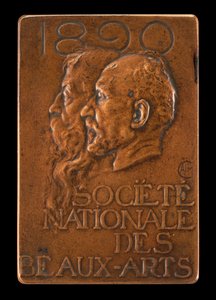 National Society of Fine Arts: Jean-Louis Ernest Meissonier and Pierre Puvis...、[表側]、1890 年。