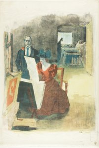 ポートフォリオの表紙、The Painters-Lithographers (Les Peintres Lithographes) 作： Alexandre Lunois