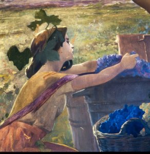 農業、工業、輸出の寓意を表現した壁画 作： Alexandre de Riquer