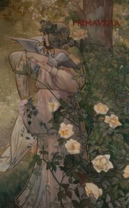 四季折々のデコレーションシーリングライト：春 作： Alexandre de Riquer
