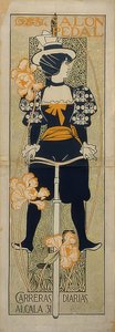 サロンペダル。 1897 作： Alexandre de Riquer