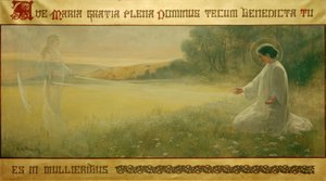 受胎告知 作： Alexandre de Riquer i Inglada