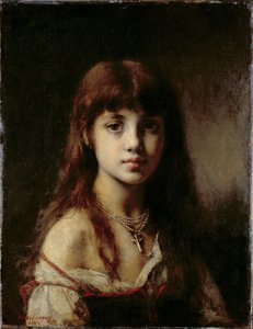 アーティストの娘、1884年（65510も参照） 作： Alexei Alexevich Harlamoff