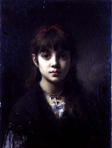 アーティストの娘、1884年（65312も参照） 作： Alexei Alexevich Harlamoff