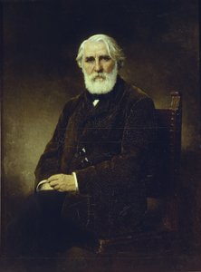 作者イヴァン・S・ツルゲーネフの肖像 1818～1883年、1875年 作： Alexei Alexeyevich Harlamov