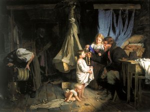 「町からの帰還」、1870年。