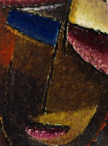 小さな抽象的な頭、1934 年。 作： Alexei Javlensky von